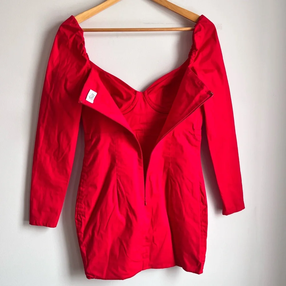 Oh Polly Red Cotton Corset Mini Dress – Size US 6
Long sleeved - Picture 7 of 10